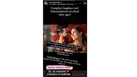 Mira's Instagram Story