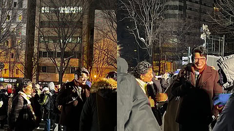 Sai Pallavi and Junaid Khan at Sapporo Snow Festival