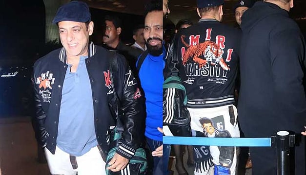 Salman Khan Flaunts Pants With His Face Painted On It