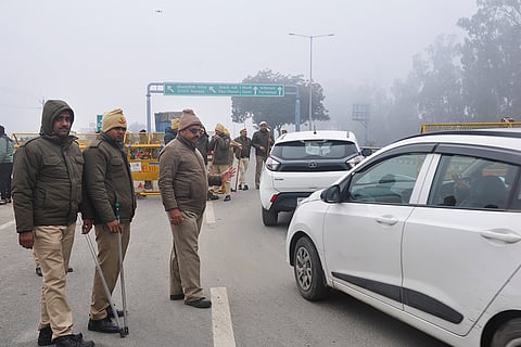 Checking ahead of AAP protest