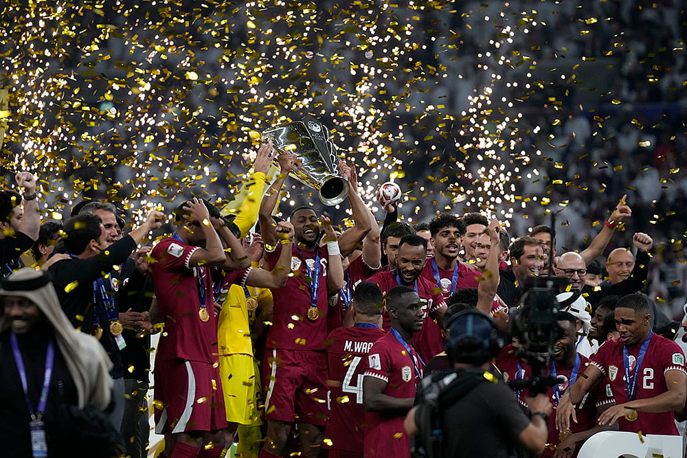 | Photo: AP/Aijaz Rahi : AFC Asian Cup 2023 Final: Qatar Vs Jordan