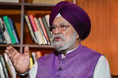 Hardeep Singh Puri in conversation with PTI