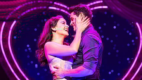 Courtney Reed and Casey Cott in Moulin Rouge! The Musical