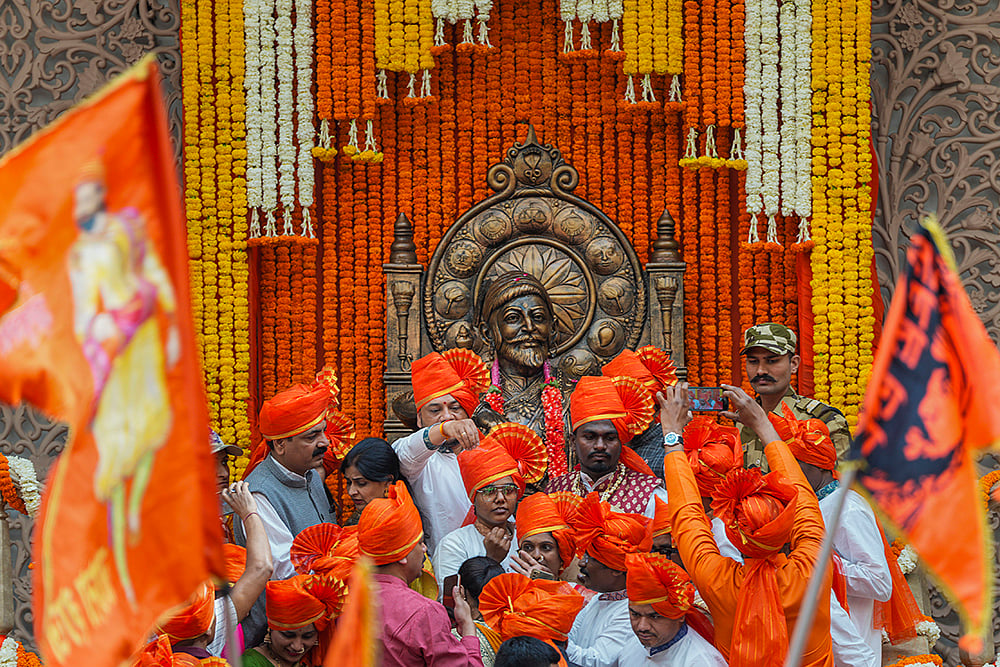 | Photo: PTI/Ravi Choudhary : Shivaji Jayanti celebrations in Delhi
