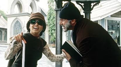 The Indian Express : Amitabh Bachchan and Rani Mukerji in 'Black'
