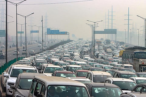 Farmers march: Traffic at Ghazipur border