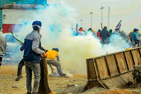 Farmers gather at Shambhu border
