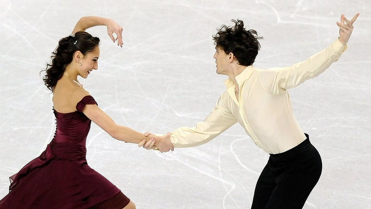 Getty images : Anastasia Olson and Ian Lorello compete in the Championship Free Dance Program Competition in 2015.