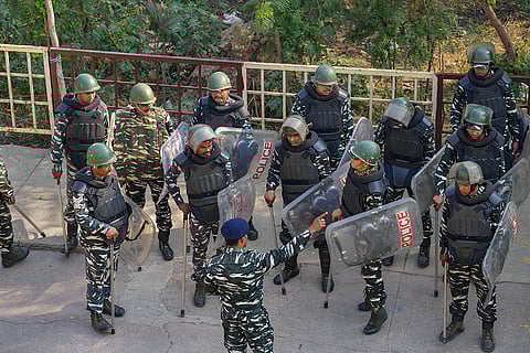 Farmers' march: Security at Delhi borders