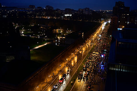 Spain farmers protest