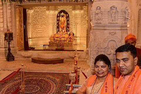 Pramod Sawant at Ram temple