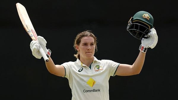 (Photo: X|@AusWomenCricket) : Allrounder star of Australia Women's National Cricket Team, Sutherland Annabel creates history with quickest double ton in Women's test cricket.