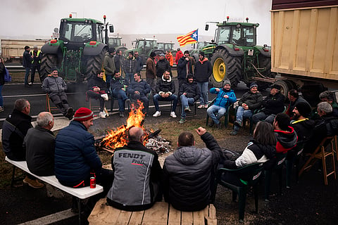 Spain Farmers protest