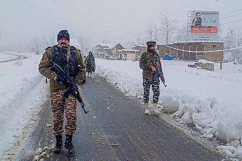Snowfall in Kashmir