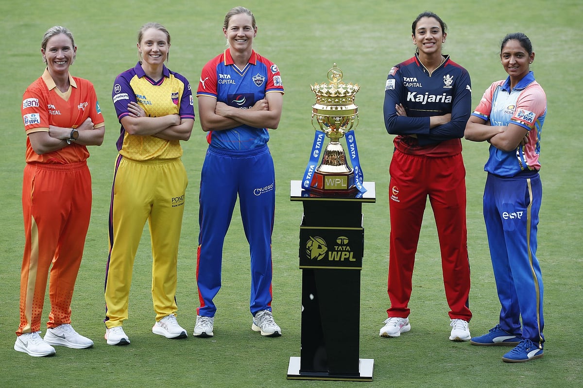 (Photo: X/ @rcbianswomen) : WPL: Season 2 captains pose for a picture