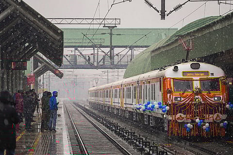 J&K's first electric train