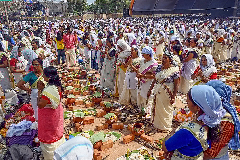| Photo: PTI : Attukal Pongala Festival