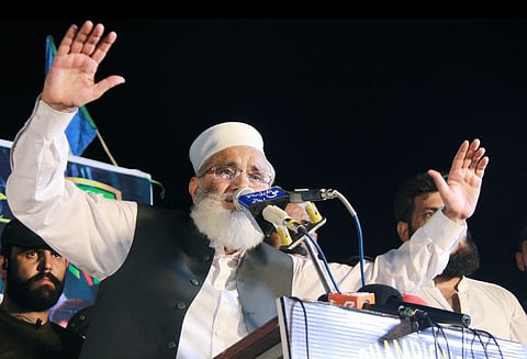 Jamaat-e-Islami (JI) leader  Siraj ul Haq,