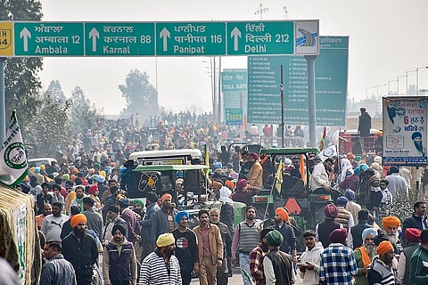 Farmers at Shambhu border