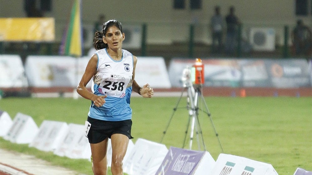File : Steeplechase runner Parul Chaudhary shot into limelight with a gold in the 5000m and a silver in 3000m steeplechase events of the Hangzhou Asian Games.
