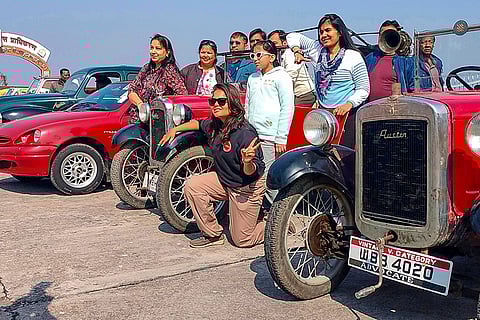 Vintage car rally in Kanpur