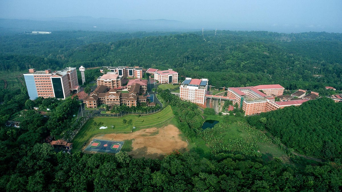 An aerial view of Amal Jyothi College of Engineering, Kanjirappally, Kerala