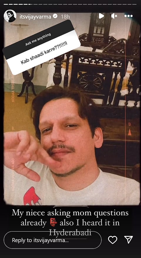 Vijay Varma's Instagram Story
