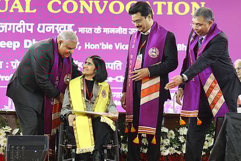 VP Dhankhar at DU convocation