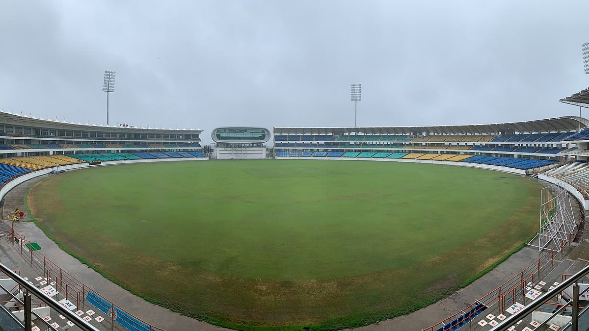 X/ @saucricket : Saurashtra Cricket Association Stadium.