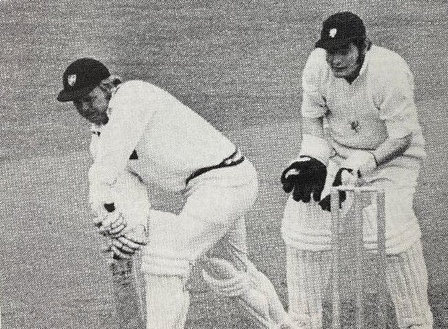 (Photo: X/ Martin Chandler) : Mike Procter batting for South Africa