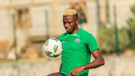 (Photo: X|@victorosimhen9)
 : Niegrian soccer star, Victor Osimhen. 