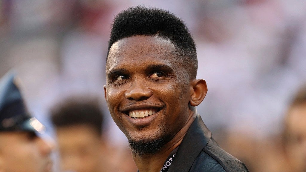AP Photo/Steve Luciano : Cameroon Football Federation President Samuel Eto'o.