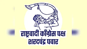 X/@NCPspeaks : Spokesperson Clyde Crasto their candidates will contest the upcoming Lok Sabha polls on this symbol