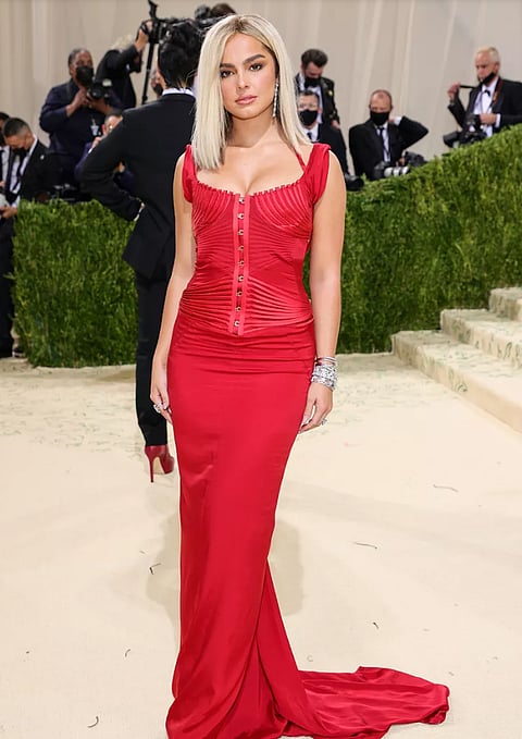 Addison Rae at the Met Gala 2021
