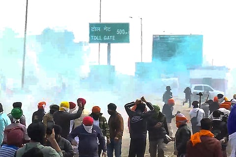 Farmers at Shambhu border
