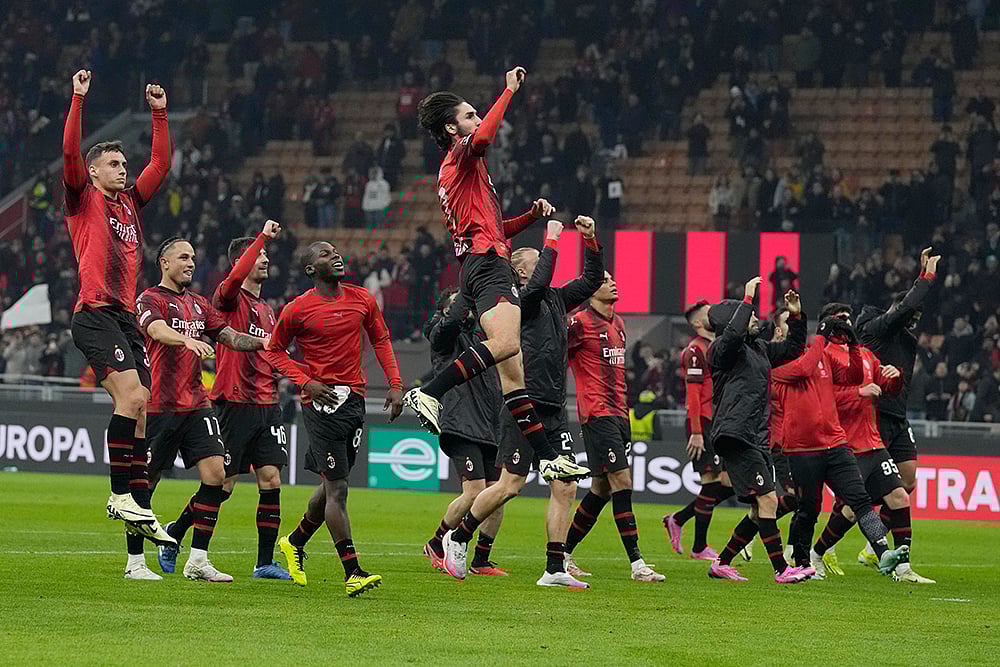 | Photo: AP/Antonio Calanni : Europa League Play-Off First Leg: AC Milan vs Rennes