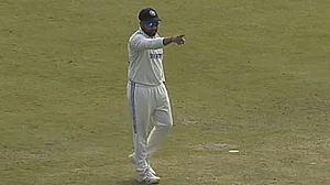JioCinema Screengrab : Rohit Sharma on the field on day 3 of the fourth Test.