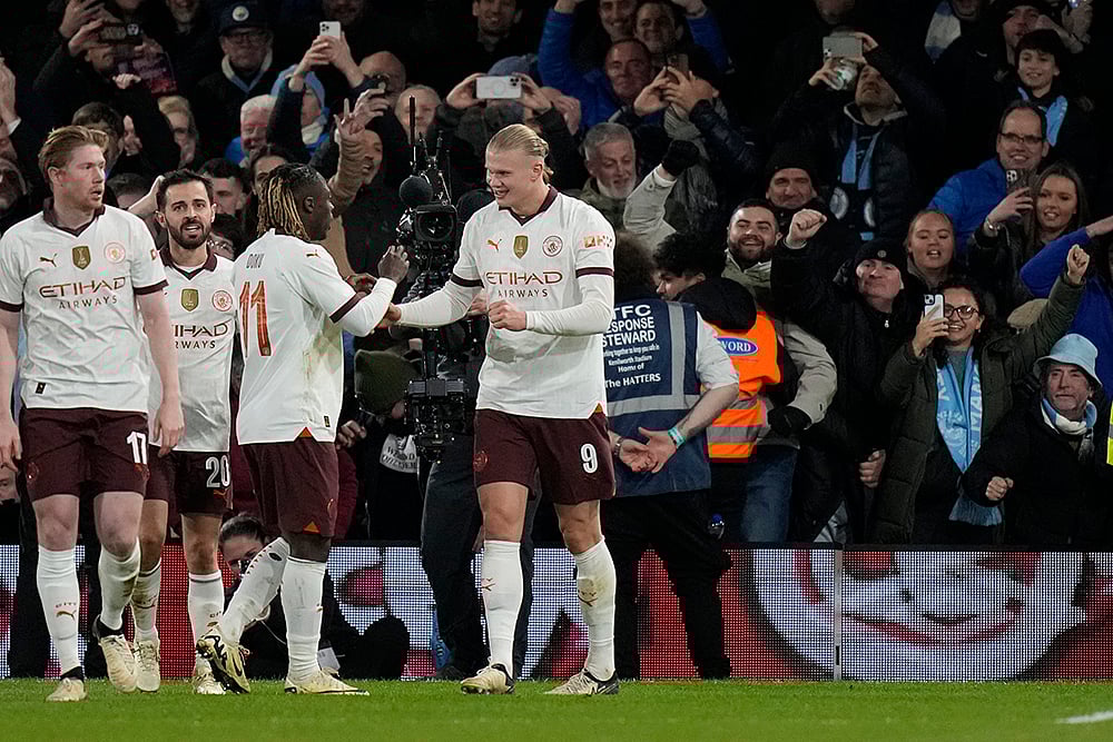 | Photo: AP/Alastair Grant : FA Cup 2023-24, Round 5: Luton Town vs Manchester City