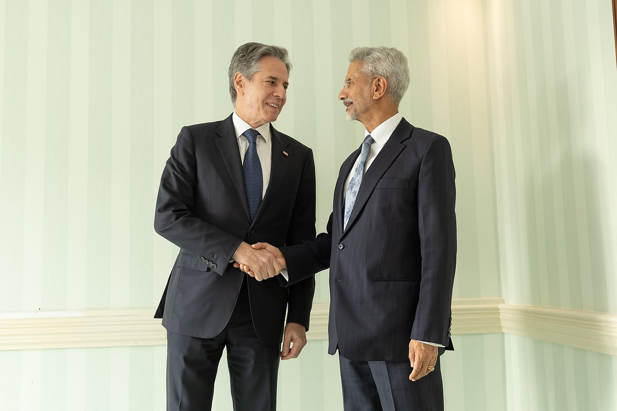 X/Dr S Jaishankar : EAM S Jaishankar and US Secretary Anthony Blinken