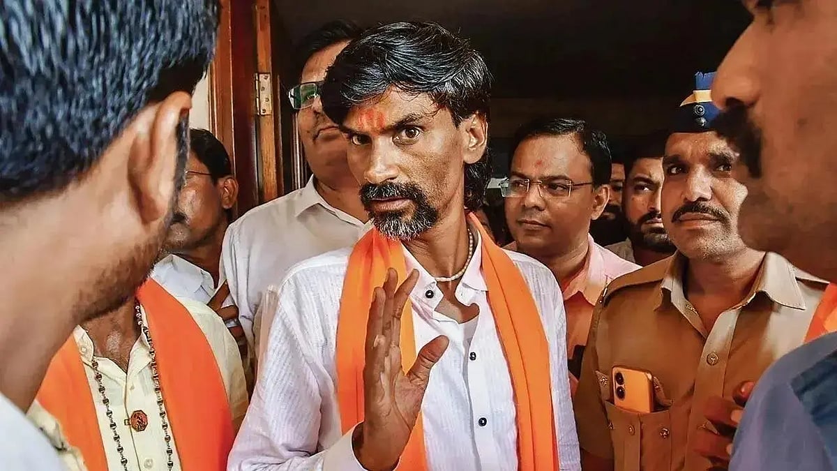 PTI : Maratha activist Manoj Jarange. |