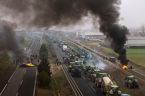 Spain Farmers protest