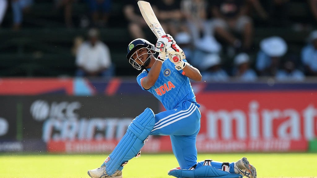 (Photo: ICC) : Sachin Dhas, batter of U-19 Indian cricket team. 
