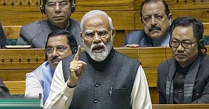 File Photo : PM Narendra Modi speaking in Lok Sabha