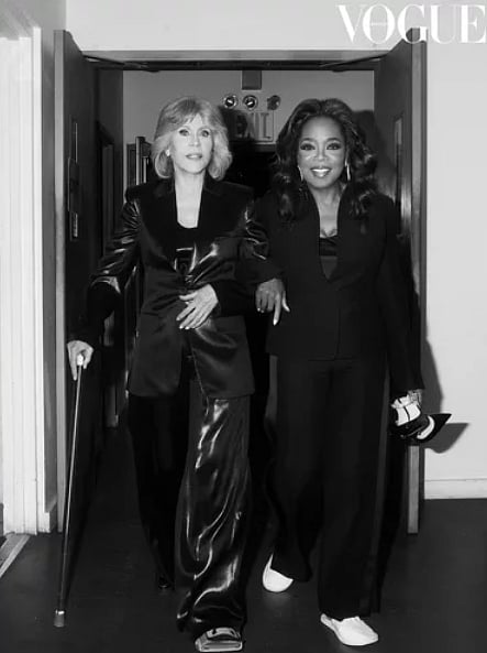 Jane Fonda and Oprah Winfrey