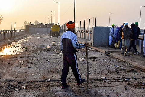 Farmers protest march