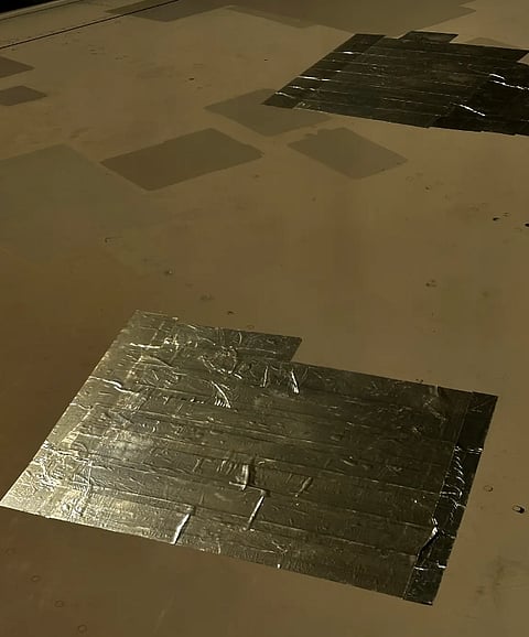 Tape On Boeing 787 Wing