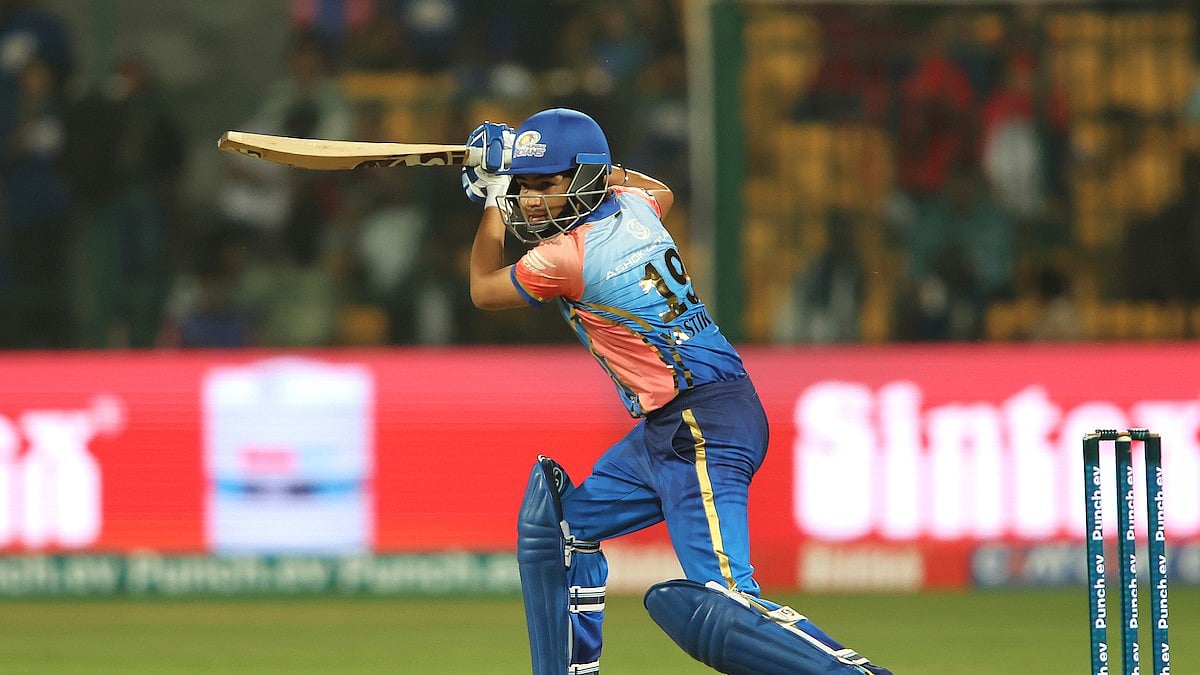 Photo Courtesy: X/ @wplt20 : Yastika Bhatia was the top-scorer for MI Women in the inaugural match against DC Women on Friday.