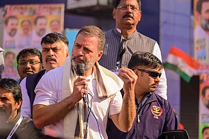 Photo: PTI : Rahul Gandhi to address a rally at Bhiwandi in Maharashtra's Thane district on March 15