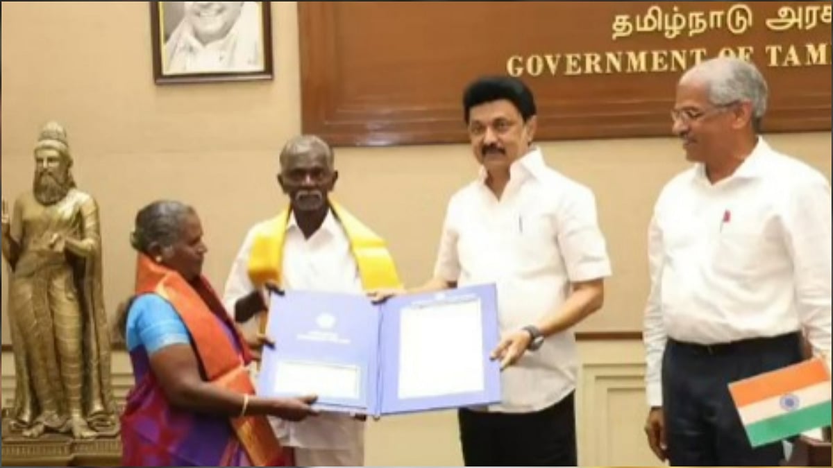 Shanmugaiah and his wife Vadakithiammal ran on railway tracks and prevented an express train from colliding into a truck ON Feb 25