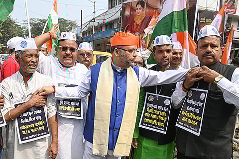 INTUC Sevadal protest